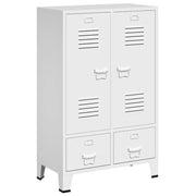Armadio Industriale Bianco 67x35x107 cm in Acciaio CFW3116011