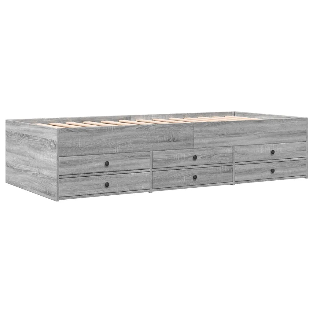 Divano Letto con Cassetti senza Materasso 90x190 cm 3280886