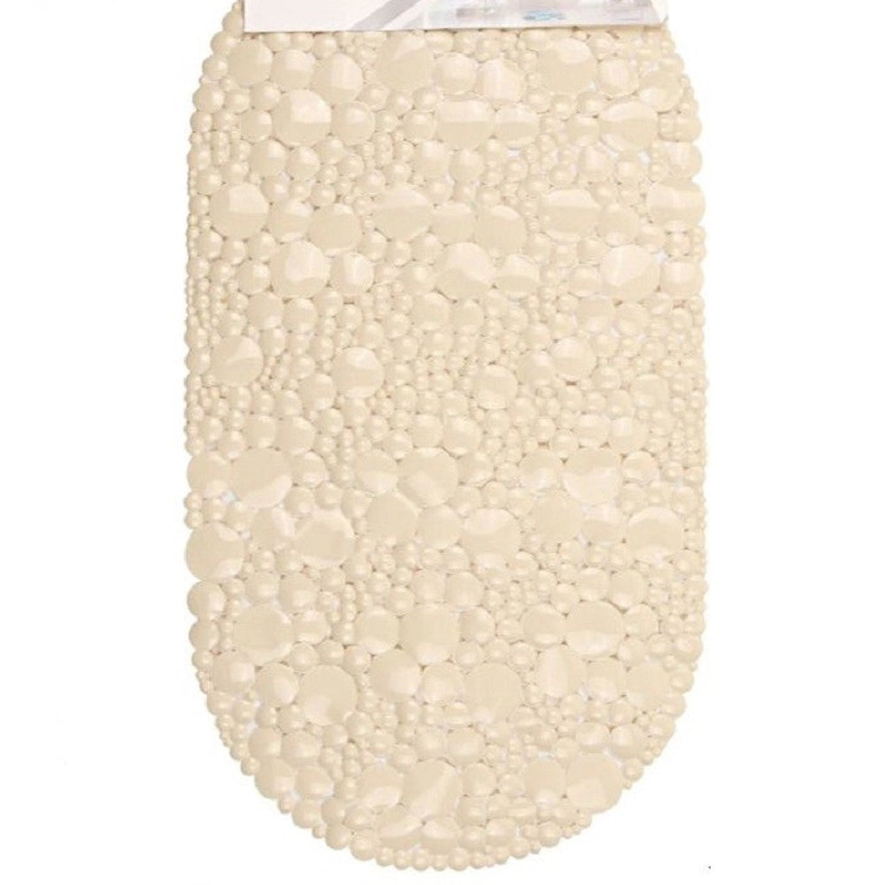 Trade Shop - Tappeto Tappetino Per Doccia Vasca Antiscivolo Bagno Beige Chiaro 38x68cm 54047 -