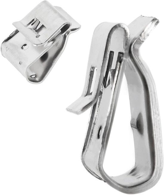Clip per cavo in acciaio inossidabile - 50 pezzi - Clip per cavo in acciaio inossidabile