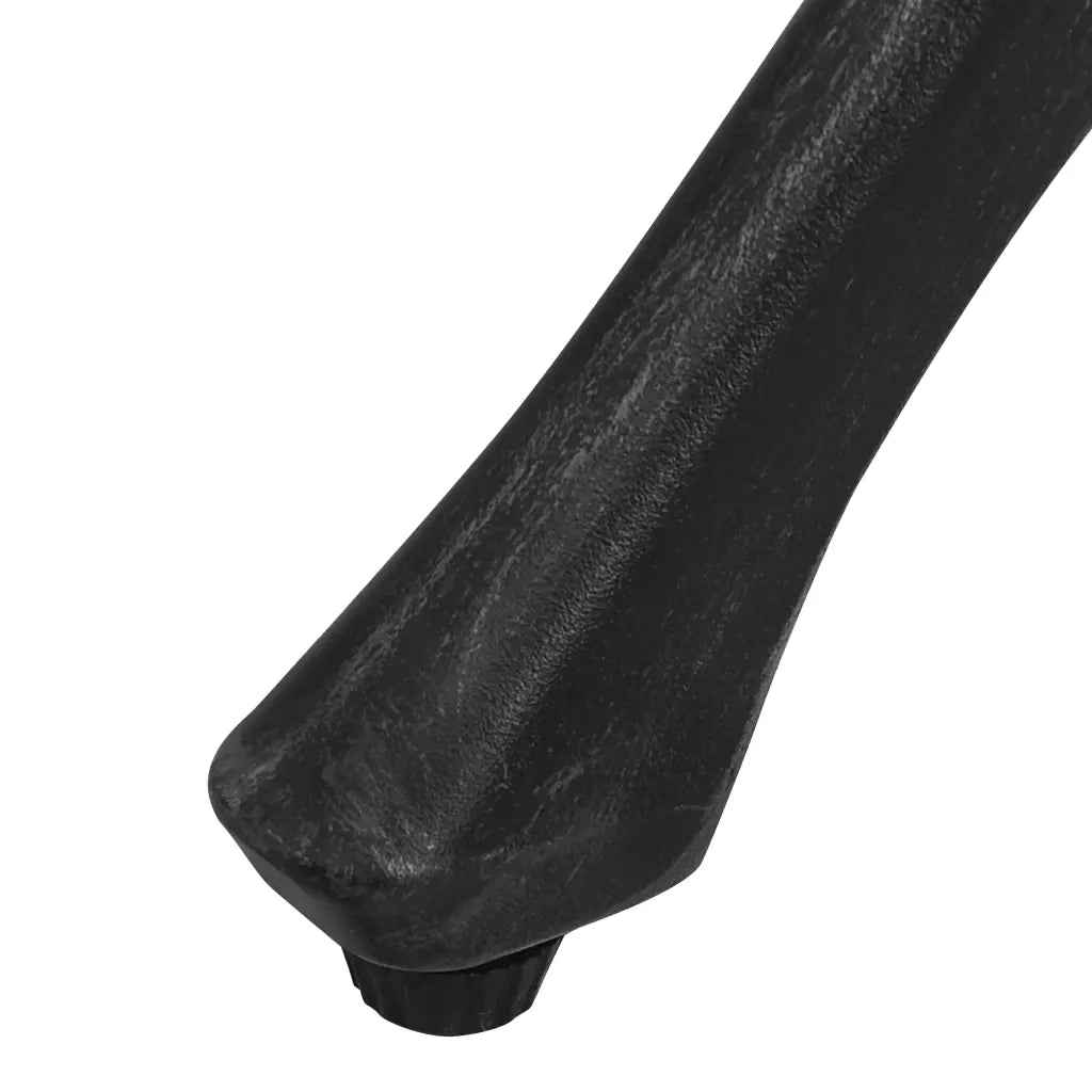 Tavolo da Giardino Nero 90x90x74 cm in Alluminio Pressofuso 315586