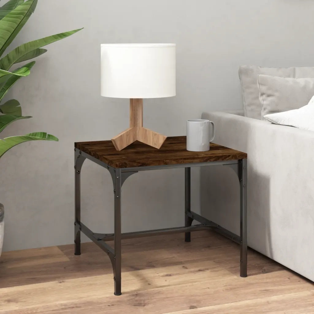 2 pz Tavolini da salotto | Tavolino da caff¨¨ | Tavolino da Soggiorno rovere fumo 40x40x35 cm in Legno Multistrato
