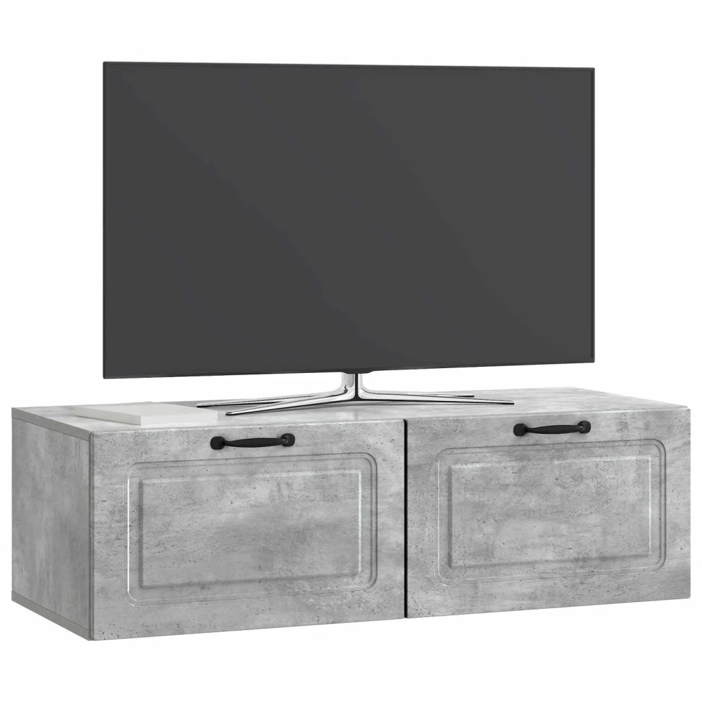 Mobile Porta TV da Muro Grigio Cemento 98 x 41 x 30 cm