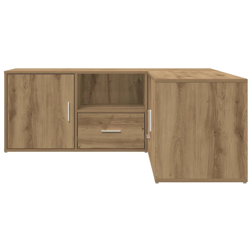 vidaXL Mobile Angolare Rovere Artigianale 200x40x45 cm in Truciolato