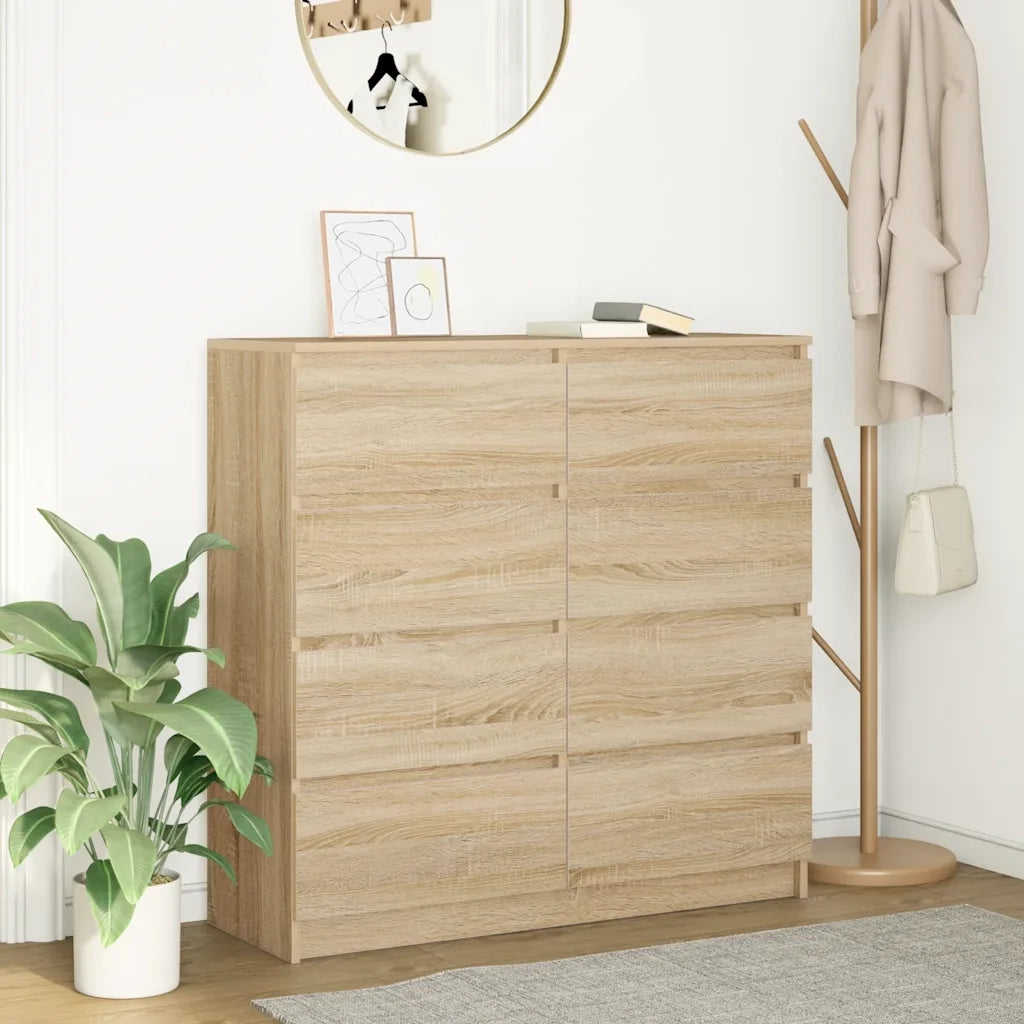 Credenza-Buffet-Armadio da cucina Rovere Sonoma 100x35x99 cm in Legno Multistrato