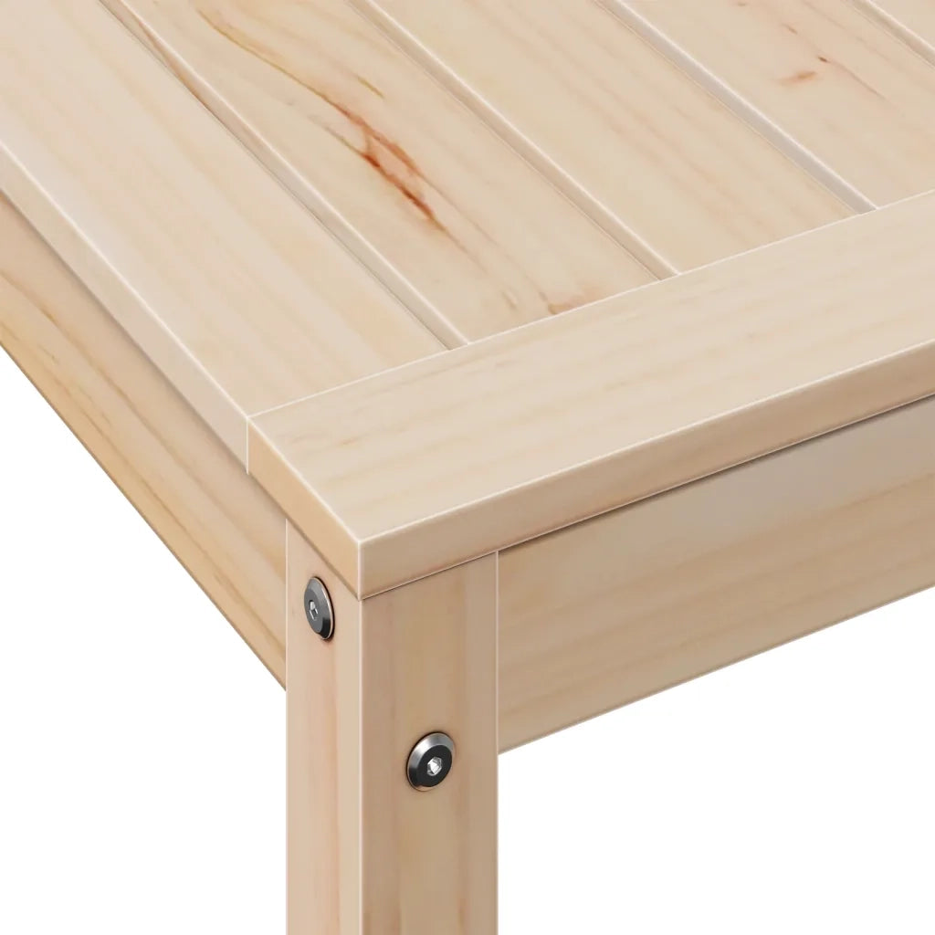 Tavolo Invaso con Ripiano 108x50x75 cm Legno Massello di Pino CFW4408584
