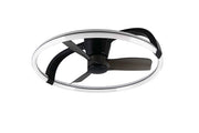 Plafoniera con Ventilatore estate/inverno, nero, D 73 cm Stockholm