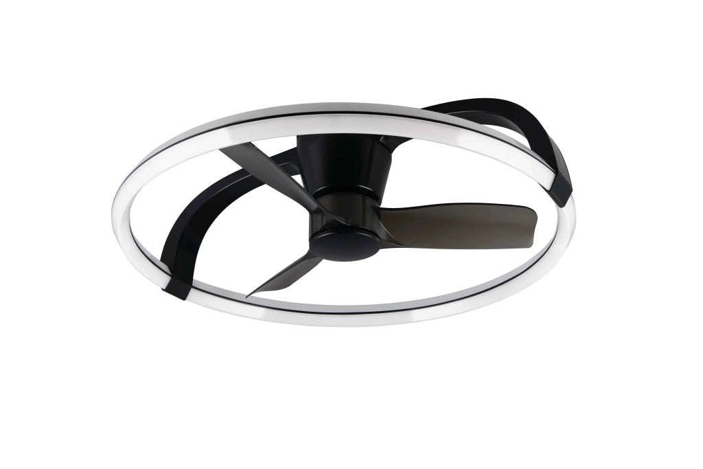 Plafoniera con Ventilatore estate/inverno, nero, D 73 cm Stockholm
