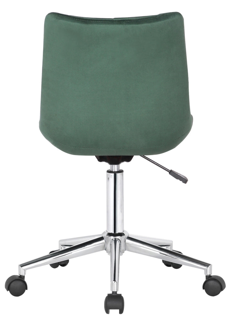 Sedia da ufficio Medford in velluto verde