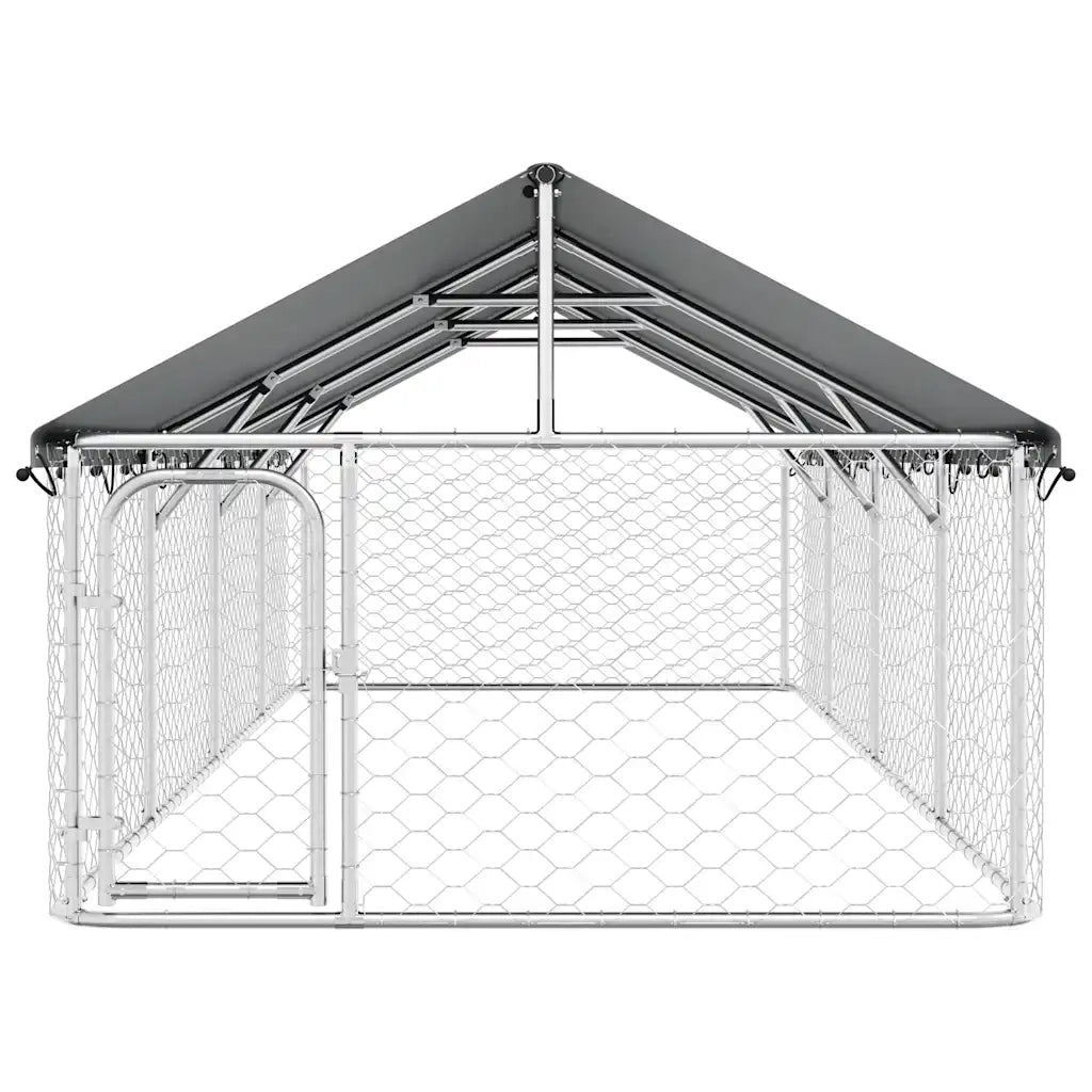 Gabbia per Cani da Esterno con Tetto 400x200x150 cm CFW2984226