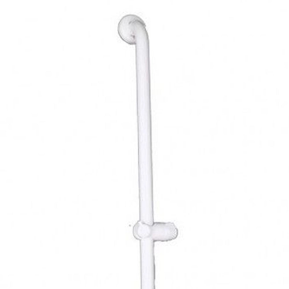 Goman maniglia inox con saliscendi doccia senza doccino e flessibile bianco