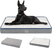 Cuscino per cani per grandi cani, lavabile, impermeabile, letto per cani XXL 112 x 76 x 7,5 cm, gommapiuma per cani con copertura rimovibile per gabbia, cuscino per cani con schiuma supportante