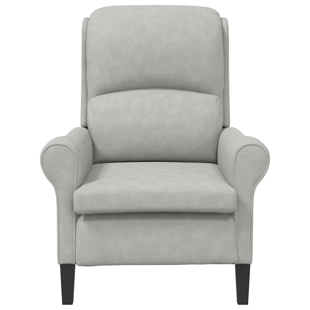 poltrona Grigio chiaro 76 x 94 x 102 cm Microfibra 42009871