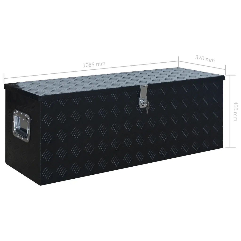 Scatola in Alluminio 1085x370x400 mm Nera CFW7632286