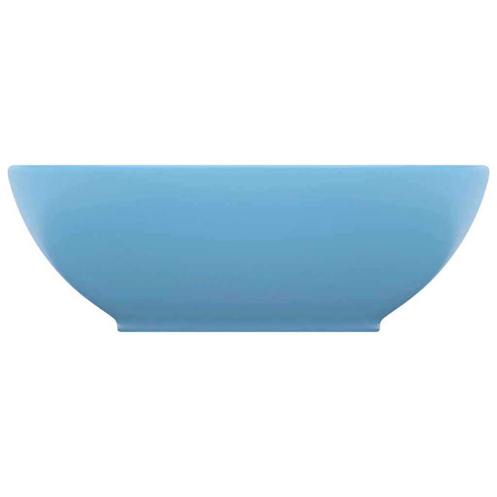 Lavabo ovale di lusso diametro 40 cm ceramica azzurra opaca 02_0002665