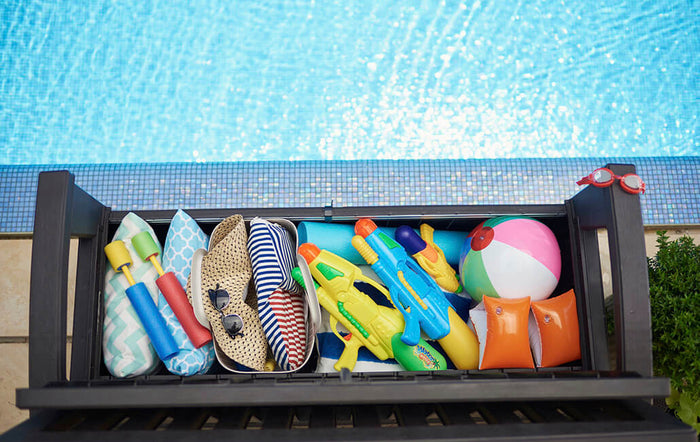 Panchina Contenitore da Giardino 132x89x61,2 cm in Resina Keter Patio Bench Antracite