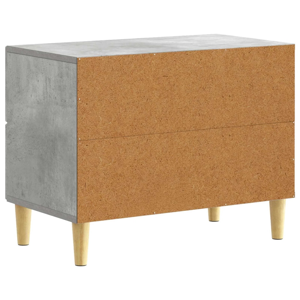 Comodino Grigio Cemento 62 x 34,5 x 48 cm Legno ingegnerizzato 895008