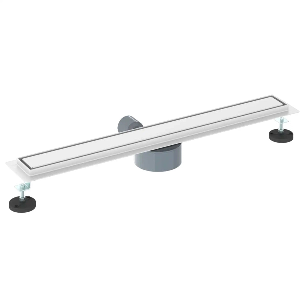 Scarico doccia 2-in-1 con sifone a 360° Argento 70 cm