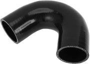Siliconica a freddo - colore nero - diametro interno 51mm - lunghezza 90mm - angolo 135 gradi - più strati di tessuto a maglia - silicone