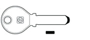 CHIAVI PUNZONATE PER CILINDRI KESO 15 SPINE KE3- - KE3 - 5 pezzi SILCA