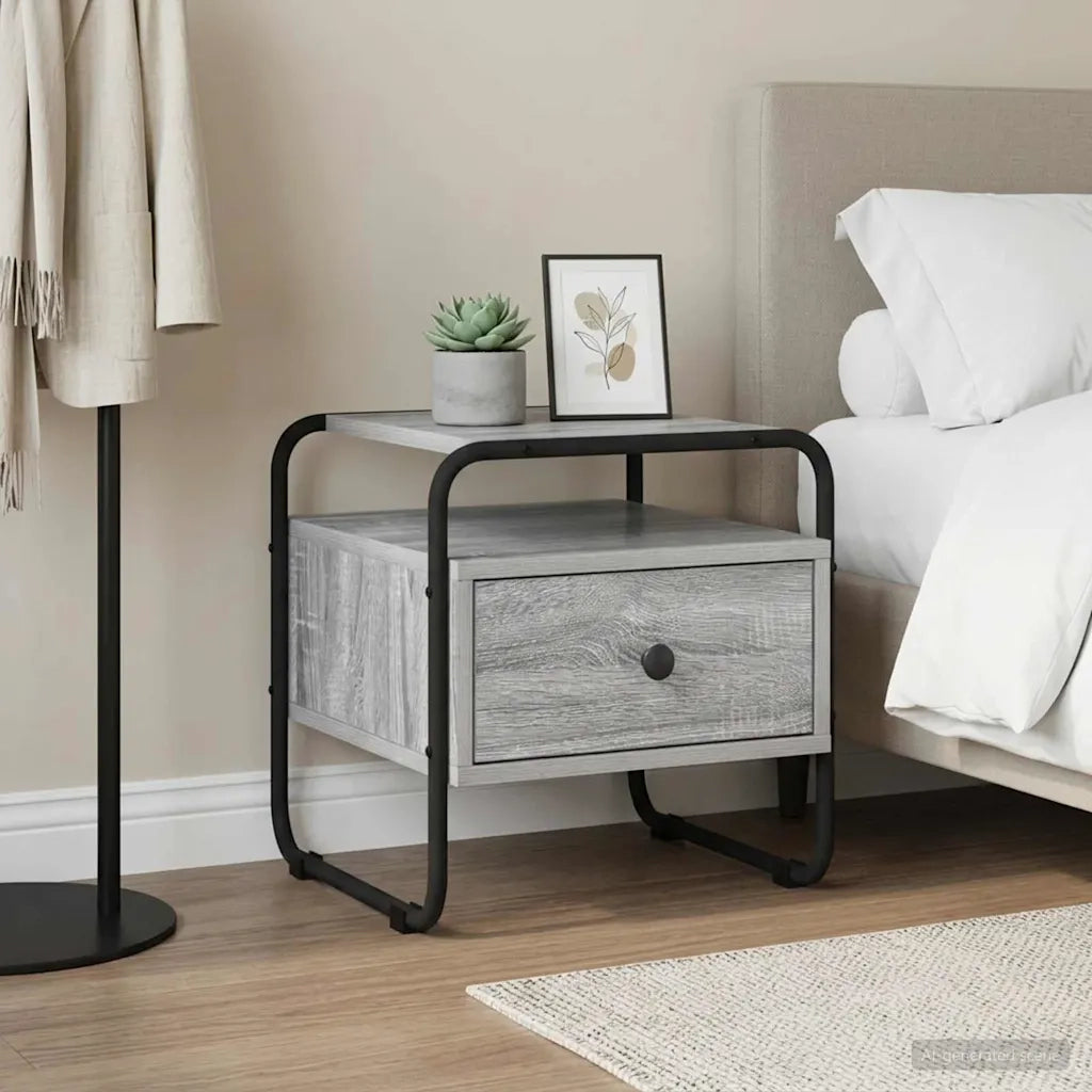 Armadio da Notte Sonoma grigio 40 x 39,5 x 40 cm 8007677