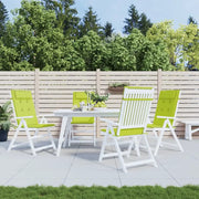 Cuscini Sedia Schienale Alto 4 pz Verde Chiaro Tessuto Oxfordcod mxl 70336