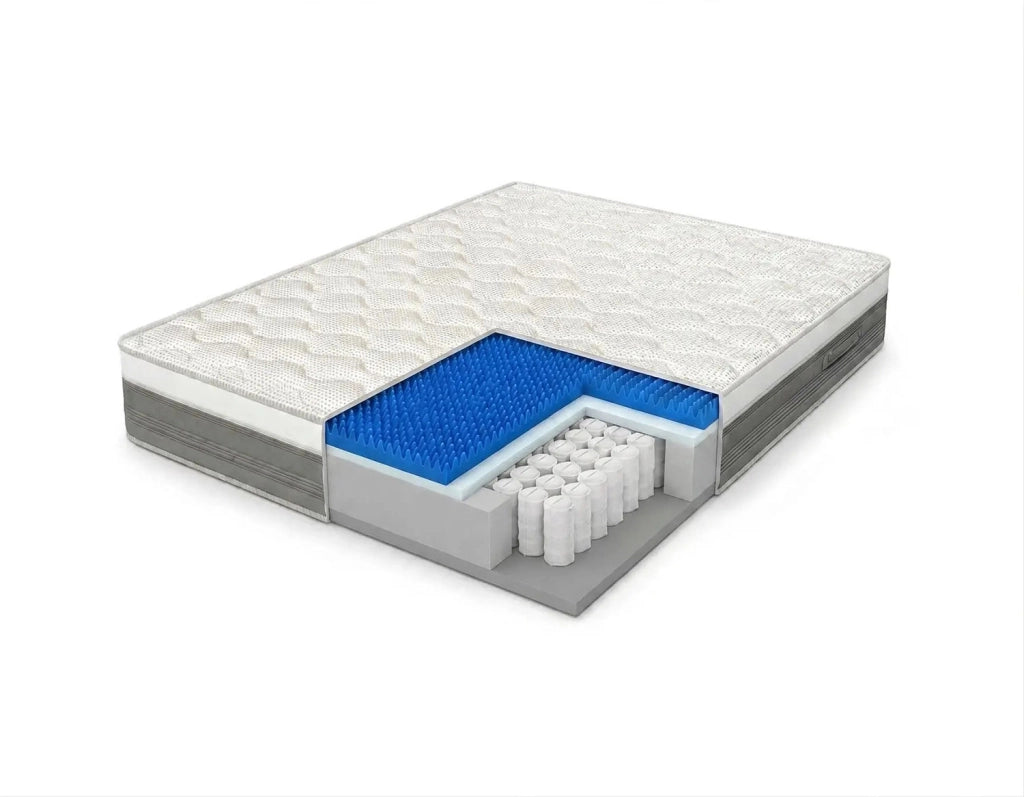 Materasso Molle e Memory 1 Piazza e Mezzo 120x195 cm Dispositivo Medico Classe 1 Dormidea Olimpo Hybrid + Omaggio