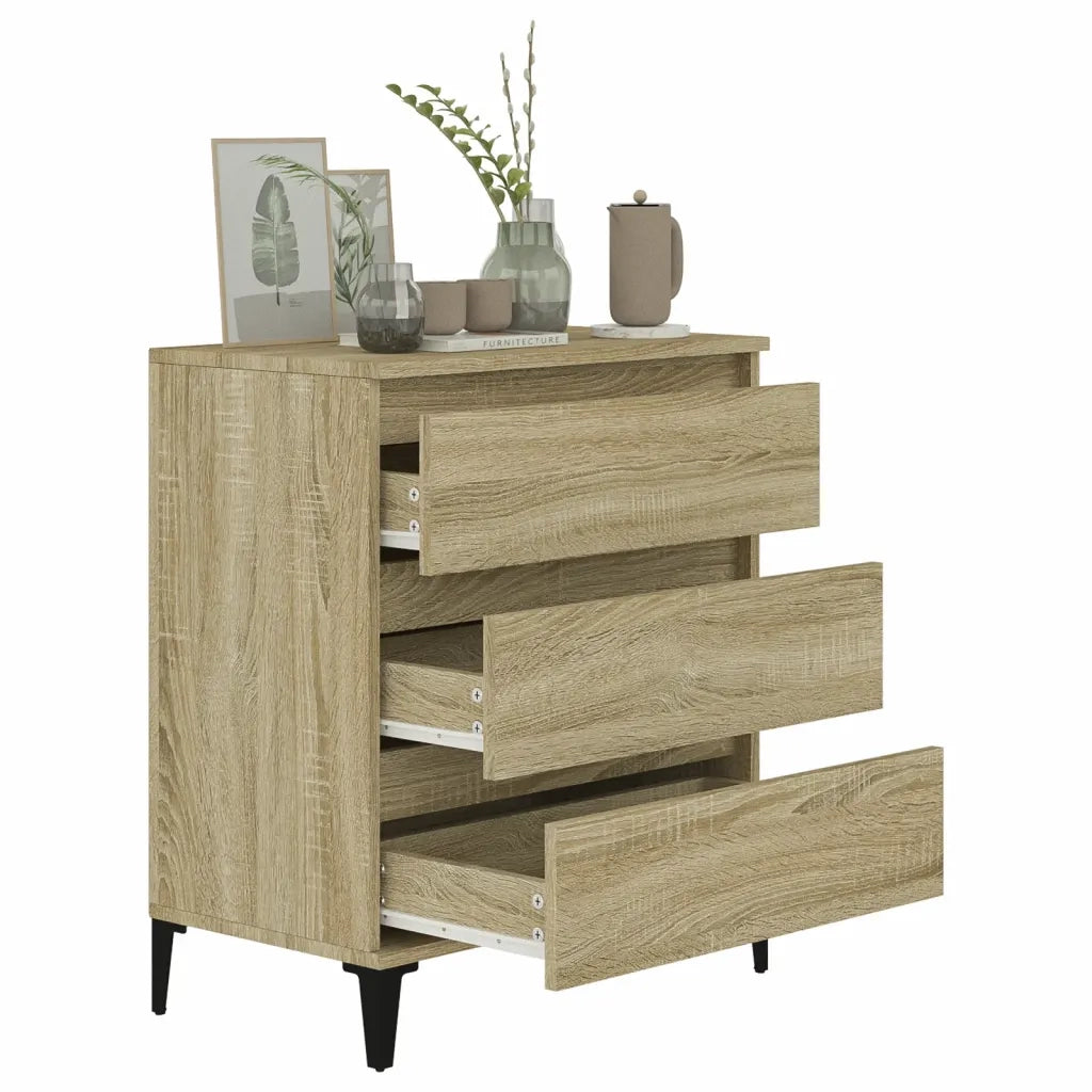 Credenza Rovere Sonoma 60x35x70 cm in Legno Multistrato cod mxl 28124