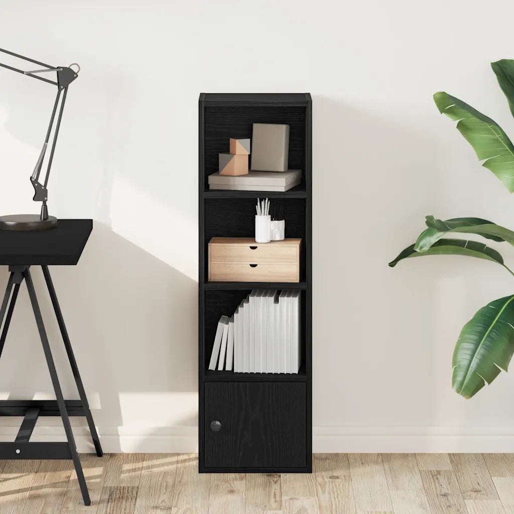 Libreria Rovere Nero 31x24x102 cm in Legno Multistrato 860338