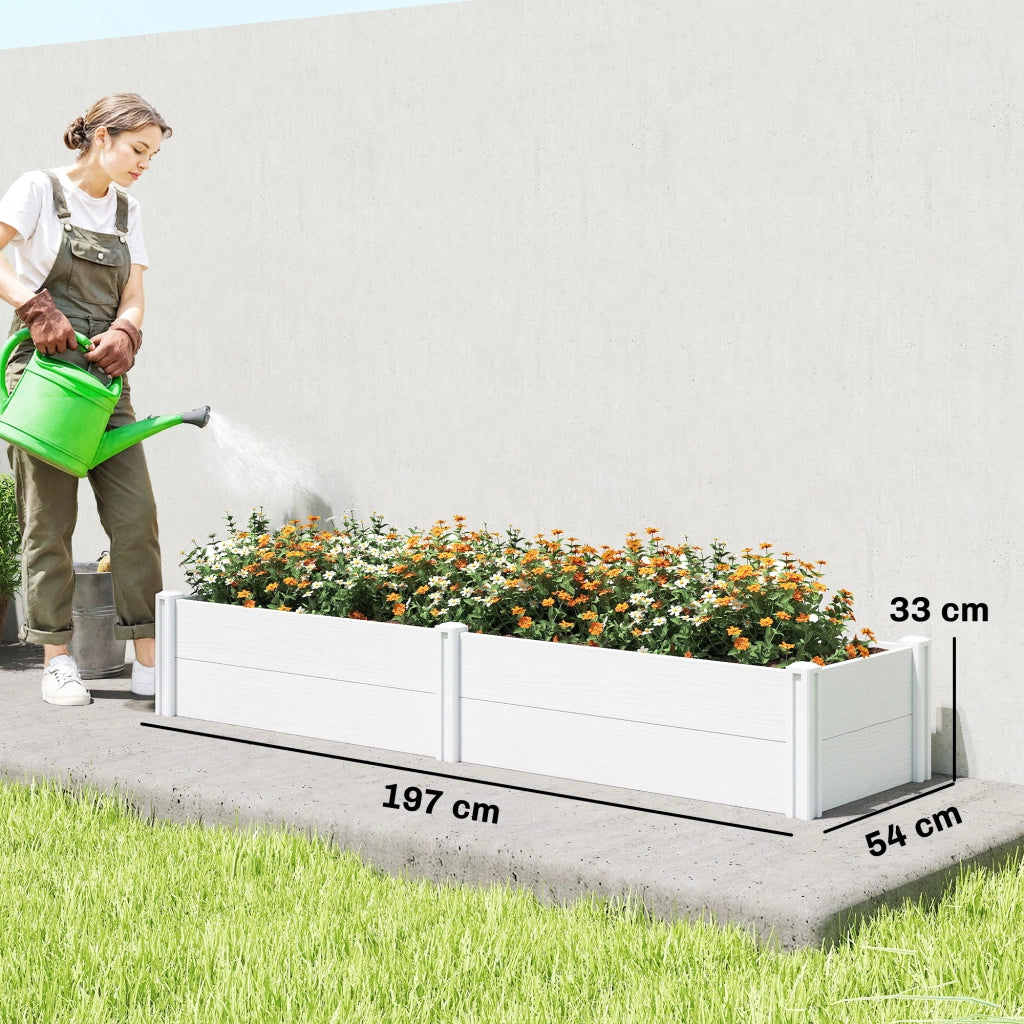 Letto a Soppalco in Plastica con Contenitore ¨C Zephmum ¨C Bianco 197x54x33 cm