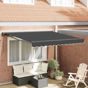vidaXL Tenda Retrattile Antracite 300x250 cm Tessuto