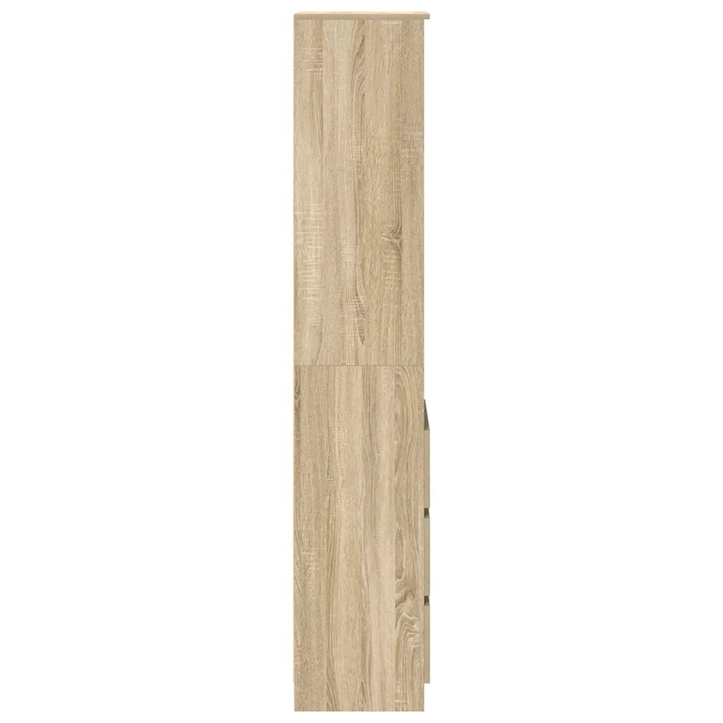 Credenza | Madia | Buffet da pranzo | Armadio da pranzo Rovere Sonoma 37,5x35x180 cm in Legno Multistrato