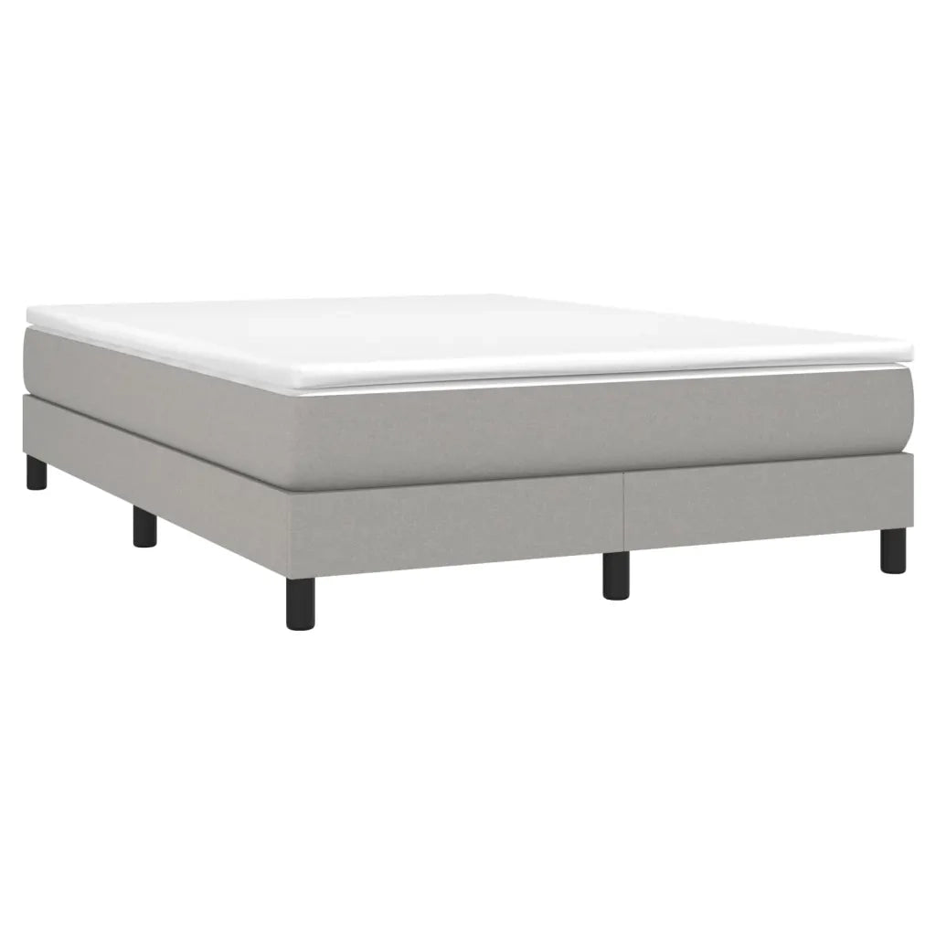 Giroletto a Molle con Materasso Grigio Chiaro160x200 cm Tessuto 3144085
