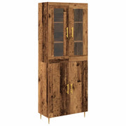 Credenza 2 pz | Madia | Buffet da pranzo | Armadio da pranzo Legno vecchio Legno multistrato