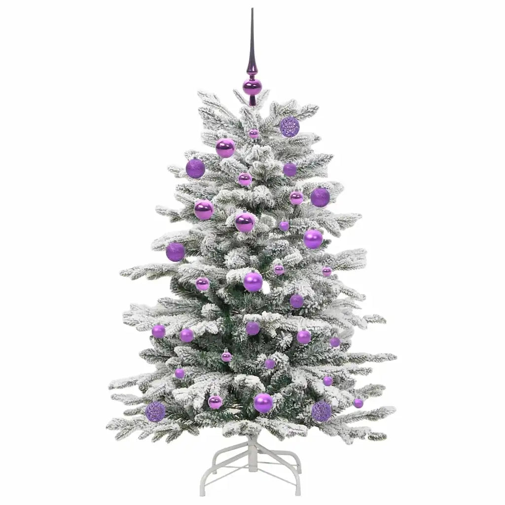 Albero di Natale Artificiale con Rami Pieghevoli Bianco 120 cm 3395628