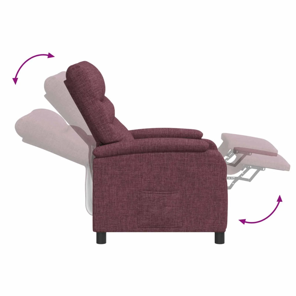 Divano Sedia-Poltrona reclinabile Viola Tessuto 184858