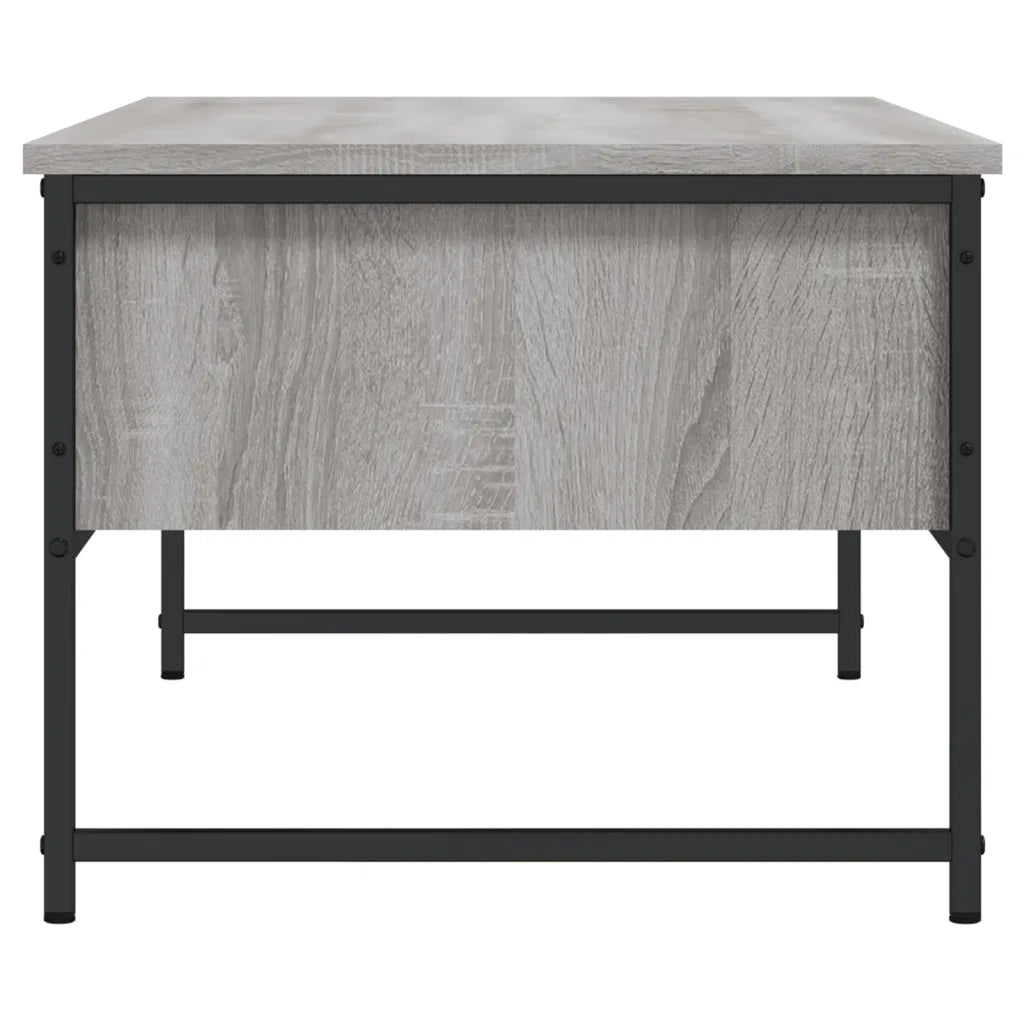 Tavolino Salotto Grigio Sonoma 101x49x39,5 cm Legno Multistrato