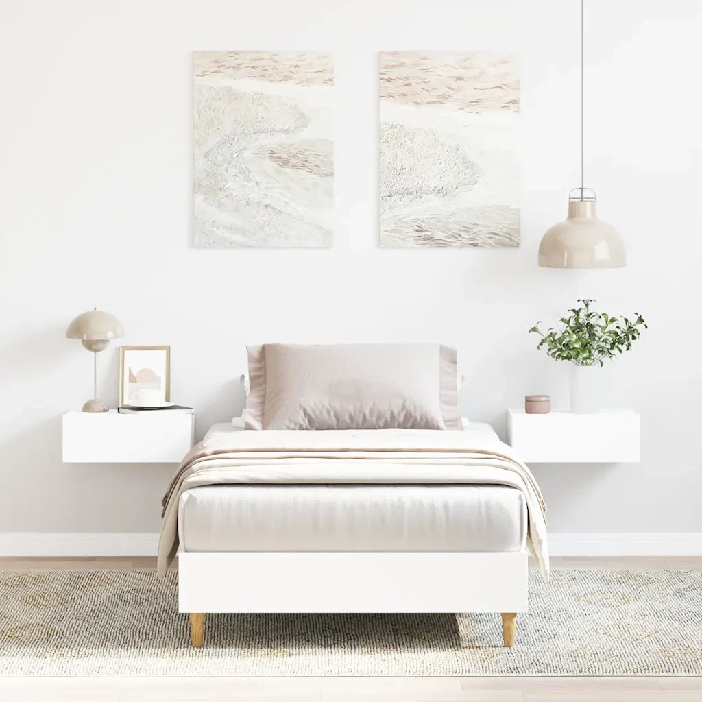 Giroletto senza Materasso Bianco 75x190 cm in Legno Multistrato 861093