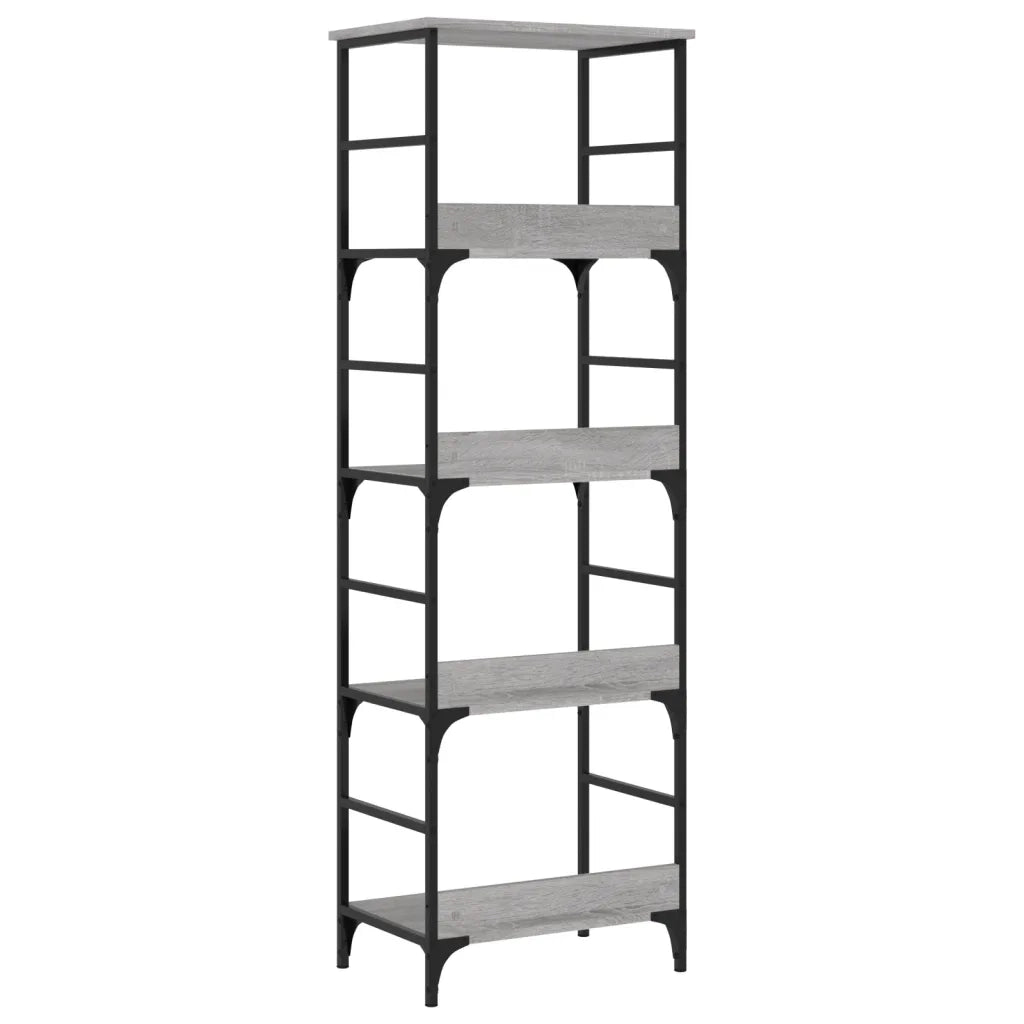 vidaXL Libreria Grigio Sonoma 50x33x153 cm in Legno Multistrato