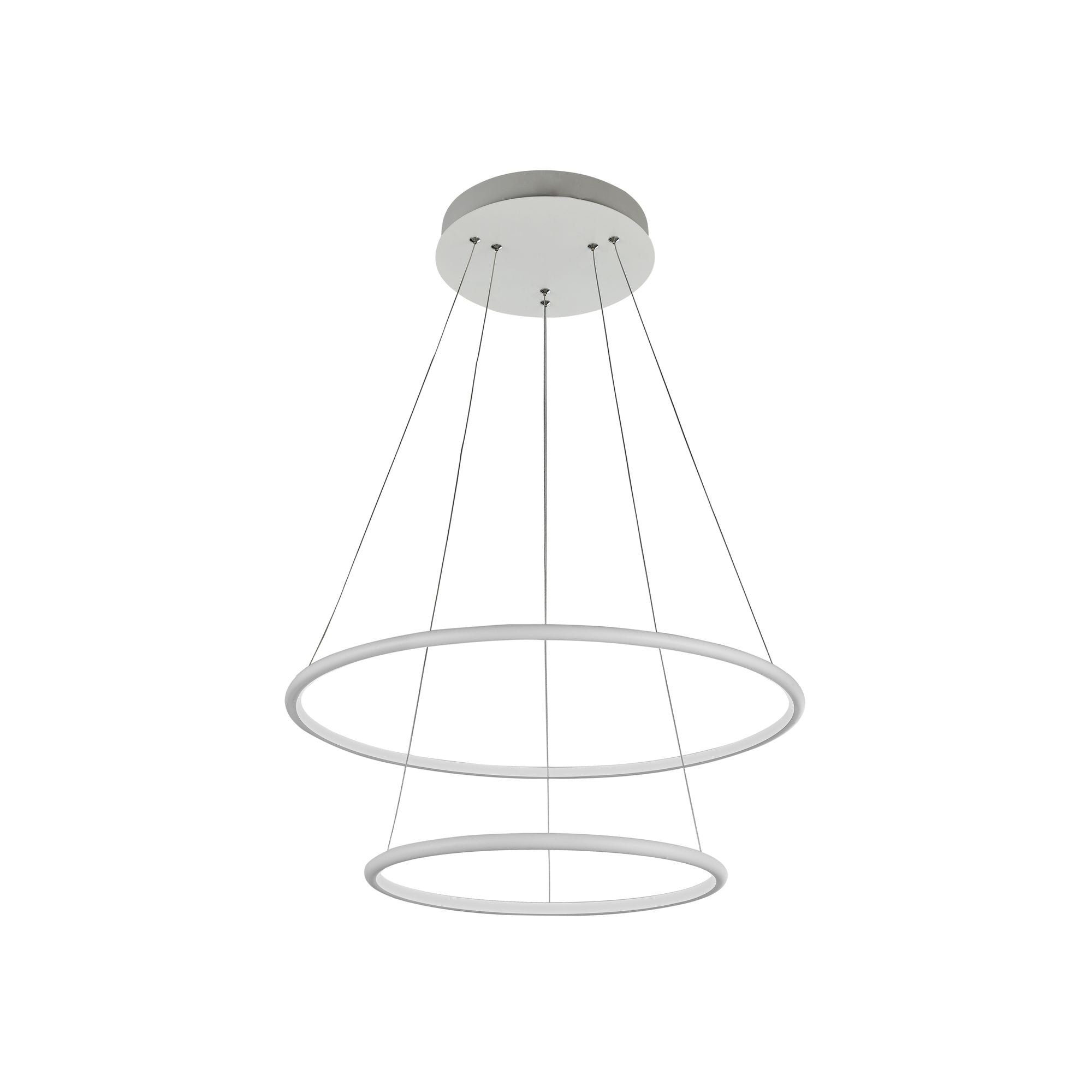 Lampada pendente Modern in Metallo Nola Bianco