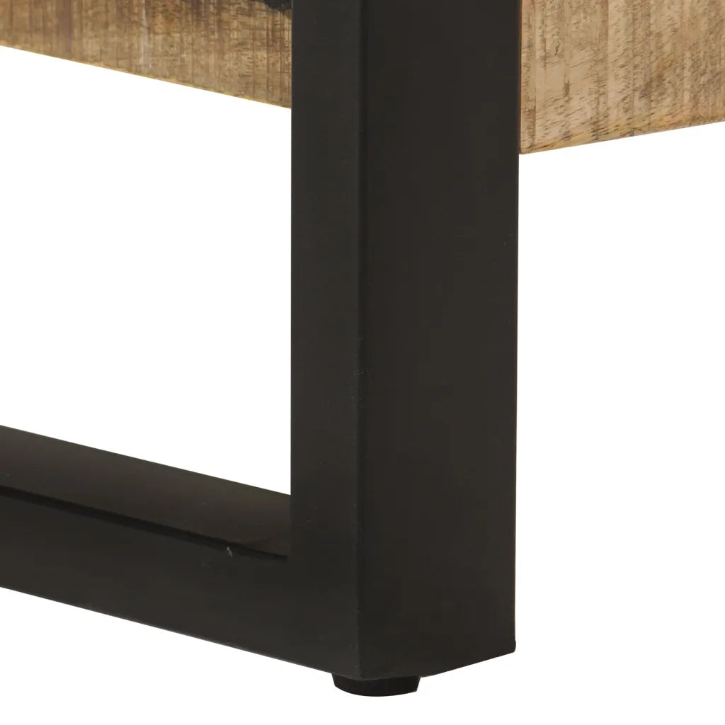 Tavolino da Salotto 120x55x40 cm in Legno Massello di Mango cod mxl 29736