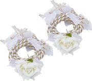 Premio Altoprestigio - 2 cordoni di laccio da sposa bianchi per cerimonia di matrimonio cordone di unione cordone di unione