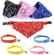 Accessorio per animali domestici - Bandana per cani - 4 pezzi - Fazzoletto adattabile - Sciarpa a tre angoli - Materiale: Poliestere - Accessorio per animali domestici - Comfortevole e sostenibile - Bandana per animali domestici