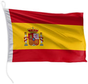 Vela da spiaggia Spagna 45 x 30 cm - 115 g/m² peso del tessuto - Robusto/resistente al tempo - Cinturino di sicurezza doppio stropicciato - Asta da vela con laccio - Materiale leggero - Vela
