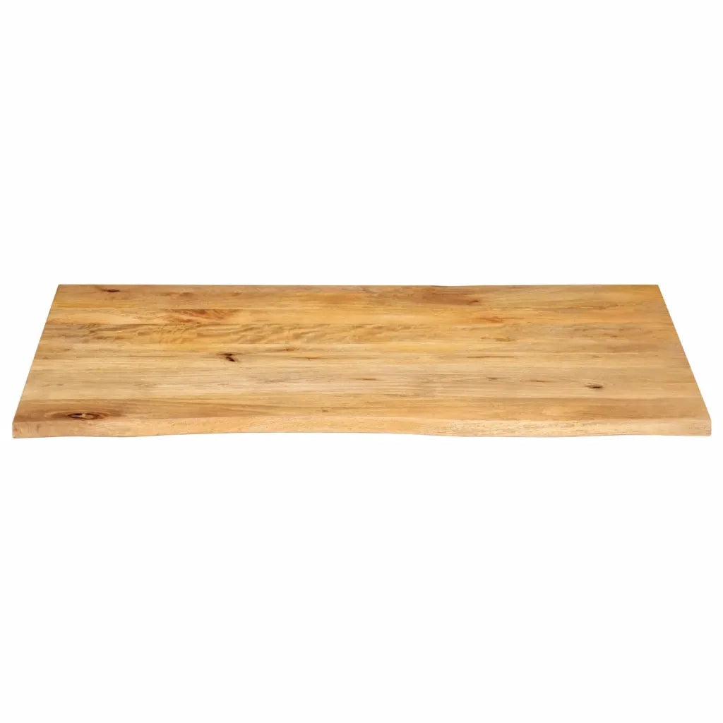 Piano Tavolo Bordi Vivi 100x60x3,8cm in Legno Massello di Mango 370502
