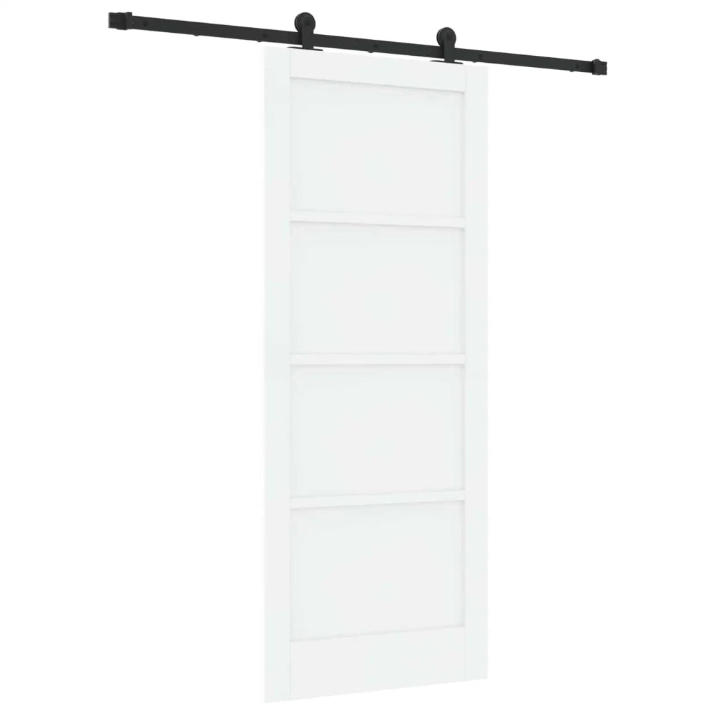 Porta scorrevole Bianco e Nero 83 x 202 cm
