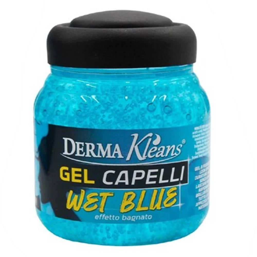 Trade Shop - Set 2 Pz Vasetto Gel Per Capelli Wet Blue Styling Effetto Bagnato Da 150 Ml 486281 -