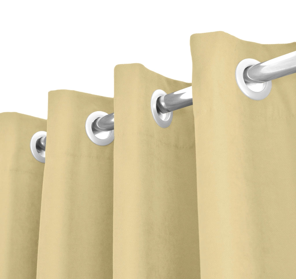 Tenda Semioscurante 140 x 290 Cm Moderne Con Occhielli  Beige - 1 Tenda