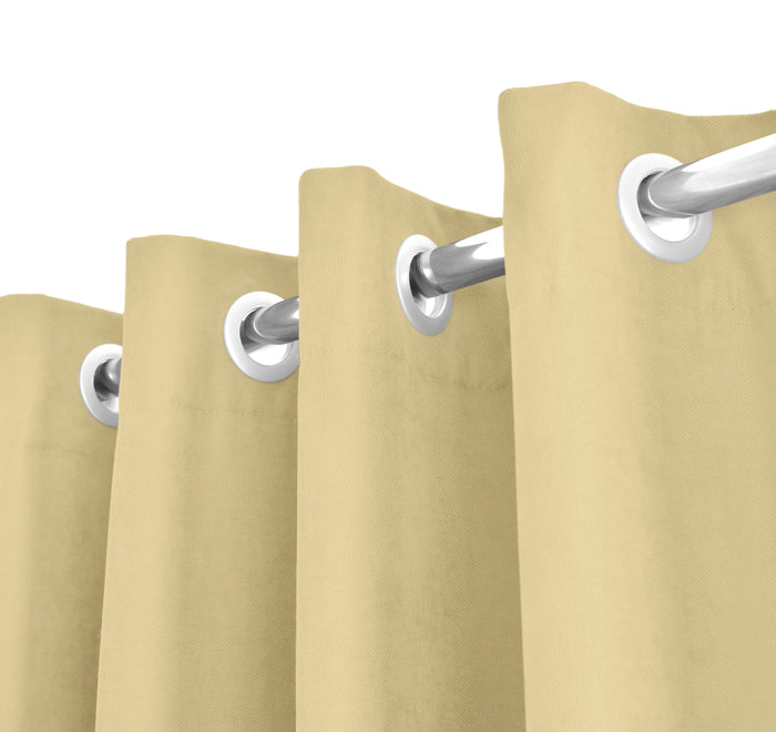 Tenda Semioscurante 140 x 290 Cm Moderne Con Occhielli  Beige - 1 Tenda