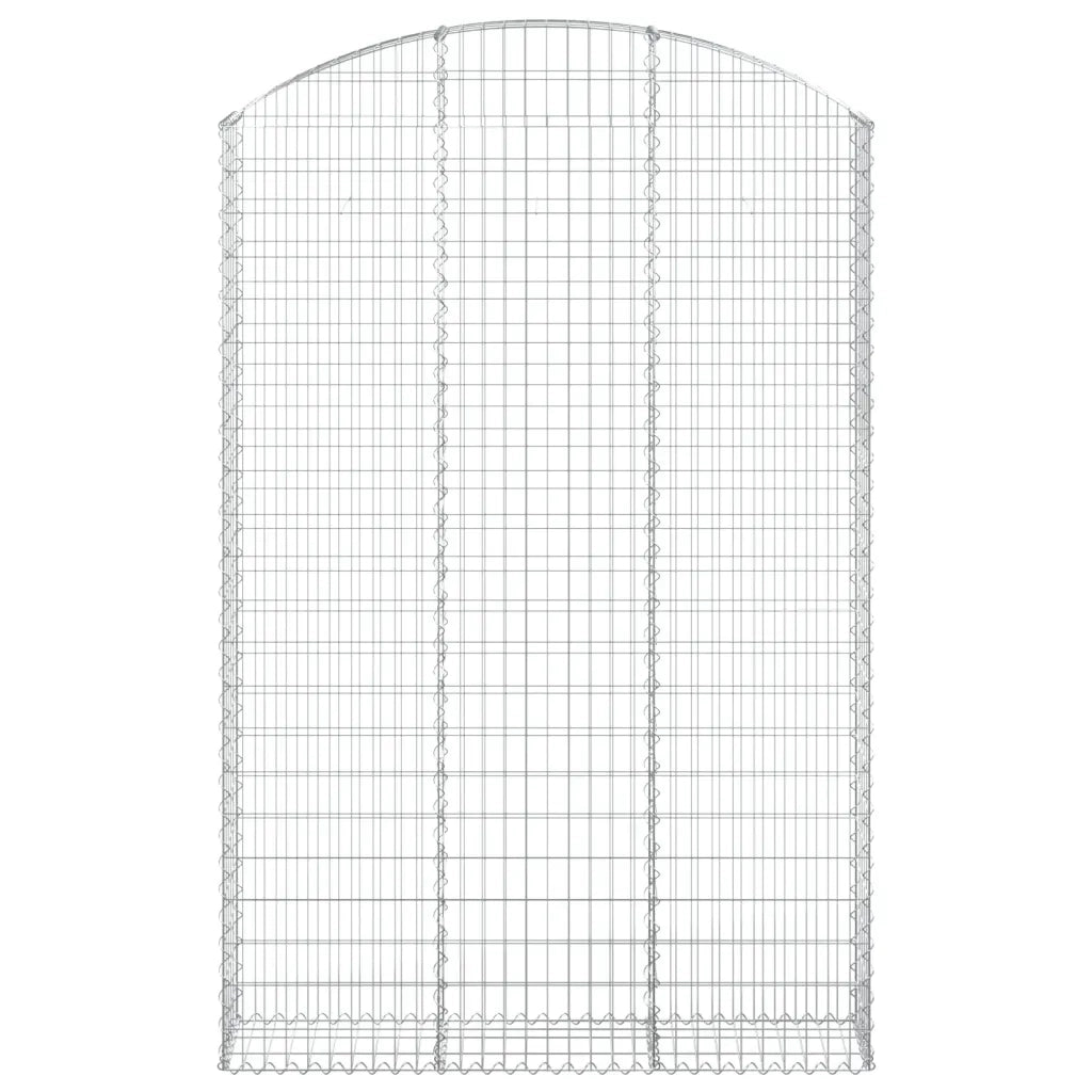Cesto Gabbione ad Arco 150x30x220/240 cm Ferro Zincato 153451